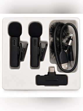 Wireless Microphone - White & Orange Packaging